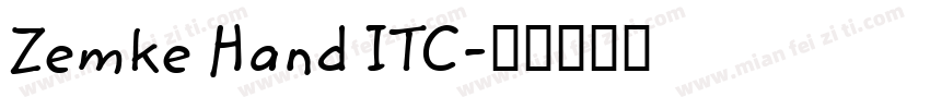 Zemke Hand ITC字体转换